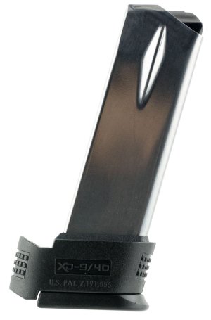 Springfield Armory XD40 Sub-Compact 40 S&W Magazine, 12-Round Capacity, Stainless Steel with Black X-Tension