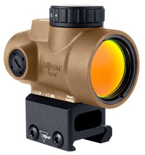 Trijicon MRO SD Coyote Brown 1x25mm Red Dot 2 MOA Full Co-Witness Mount