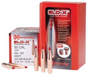 Hornady 2441 ELD-X 6mm .243 90 Grain Polymer Tipped Bullet 100 Count