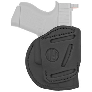 1791 Gunleather 4WH-3-SBL-L 4-Way Holster Stealth Black LH Size 3