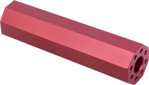 Guntec 45FAKEAROCTORED AR15 Fake Suppressor 4.5" 1/2x28 Red