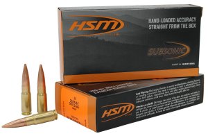 HSM Ammunition 338ARC1N .338 ARC 300gr HPBT Subsonic 20rd Box