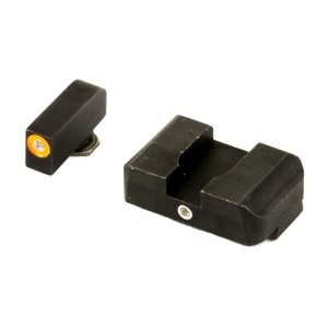 AmeriGlo GL201 i-Dot Sight Set for Glock Green Tritium Orange Outline ...