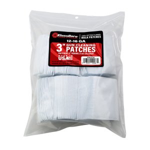 KleenBore SuperShooter Patch 12-16GA 3" Cotton 250 Pack