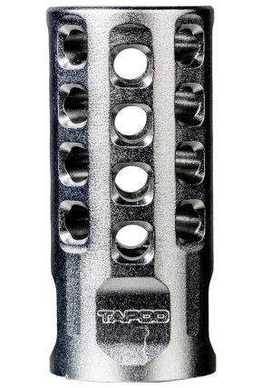 Tapco TAP22010 Muzzle Brake 22 LR Silver Anodized For Ruger 10/22 Rifles Bull Barrel .920 1/2x28