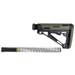 Hogue 15245 OverMolded Collapsible Buttstock Mil-Spec Tube OD Green