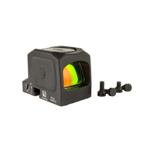 Trijicon RCR 1x Reflex Red Dot Sight, 3.25 MOA, Adjustable LED, Black, 7075 Aluminum, Open Emitter, 1.69 oz