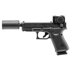 B&T Hush Puppy KIT G19 ACRO Hardcase Handgun 9mm Luger 15rd Magazines(2) 4 Barrel Black-MUST BUY SUPPRESSOR
