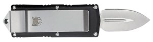 CobraTec Knives OTF Money Clip Dagger Black Non-Serrated 1.75 In