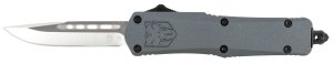 CobraTec SGYFS3DNS FS-3 2.75" D2 Steel Blade Gray Aluminum Handle Knife