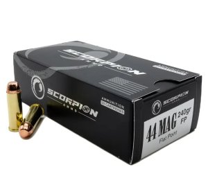 SCORPION AMO 44 REM MAG 240GR TMC- FP 50RD BOX ( 20 BOXES PER CASE)