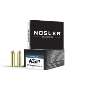 Nosler ASP Handgun Ammunition .357 Mag 125gr JHP 1450 FPS 20 Rounds