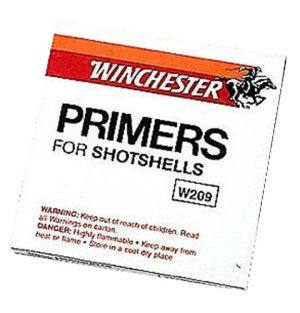 Winchester Ammo W209 Shotgun Primer Type 209 .243 Diameter 1000 RD.BOX 5000 RD.CS