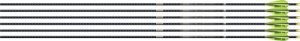 Easton 001392 4MM EMJ Match Grade 340 Arrows 6-Pack with 3" Vanes