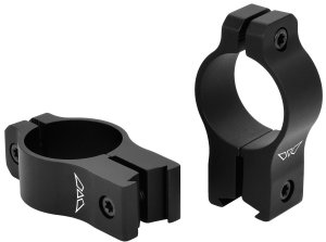 Warne Vapor V422M Rimfire Rings 1" High 3/8" Dovetail Matte Black