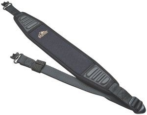 Butler Creek 23616 Rhino Rib Black Nylon Padded Sling QD Swivels