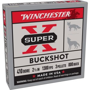 Winchester XB41000 Super X 410 Gauge 2.5 in 3 Pellets 000 Buck Shot