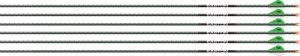 Easton 001981 Arrow 5mm FMJ Max 300 2" Blazer Half-Out 6-Pack
