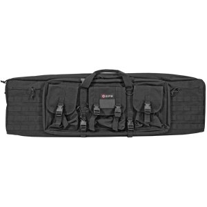 GPS GPS-DRC42 Double Rifle Case Black 600D Polyester Lockable Zippers