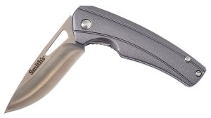 Smith's Products Istana 51246 Folding Knife 2.75 in 400 SS Gray Aluminum