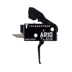 TriggerTech AR-10 Competitive Trigger, Short Two Stage, Flat PVD Black Trigger