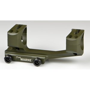 Warne XSKEL1OD Scope Mount 1" Tube, Lightweight 6061 Aluminum, OD Green
