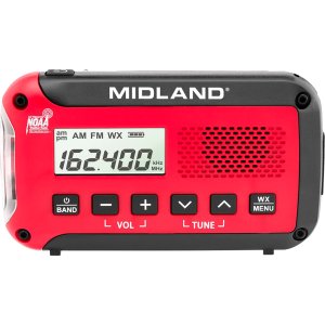 Midland ER10VP Compact AM/FM/NOAA Emergency Radio LED Flashlight