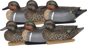 Zink ZNKDY321 Floater Duck Decoys Green Wing Teal 6-Pack