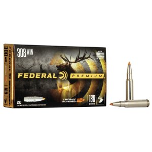 Federal Premium Trophy Bonded Tip 308 Win 180 gr 20 Per Box P308TT1
