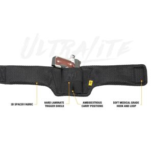 Mission First Tactical Ultralite Belly Band Holster 26-52In Black