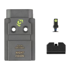 Night Fision Optic Plate Backup Sight Combo Yellow Front