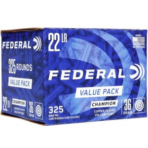 Federal 725 .22LR 36 Grain Copper Plated Hollow Point 325 Rounds
