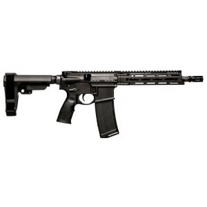 Daniel Defense DDM4 V7P STD 5.56 NATO 10.3 Cold Hammer Forged Barrel Black Anodized Finish Daniel Defense Pistol Grip SBA3 Pistol Stabilizing Brace MFR 9 M-LOK Rail Grip-N-Rip Charging Handle 1 Magazine 32 Rounds SB-021