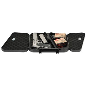 Hornady 95229 Dual-Lid Lock Box Key Entry Black Steel Holds 2 Handguns