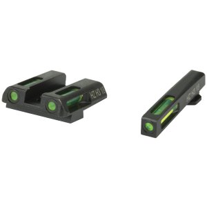 Hi-Viz LiteWave H3 Glock Sight Set Green Tritium Fiber Optic GLN321
