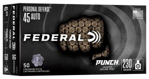 Federal Premium Ammunition Punch 45 Auto 230gr Jacketed Hollow Point