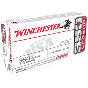 Winchester Ammo USA3501 USA 350 Legend 145 gr 2350 fps Full Metal Jacket 20 Bx/10 Cs