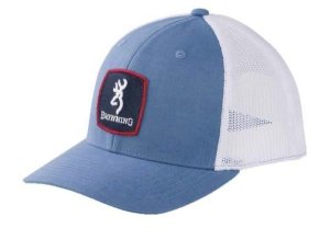 Browning Cap Finn Mesh Snapbck Square Patch Denim
