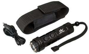 Zap ZAPLM Mini Stun Gun 800,000V Black with LED Light & USB Charger