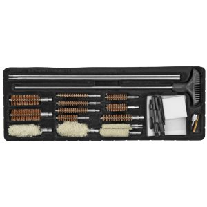 HOPPE'S Universal Gun Cleaning Accessorie Kit with Aluminium Case (UAC76)