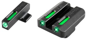 TruGlo TG13FN1A TFX Night Sights Green Tritium Fiber Optic Black Finish
