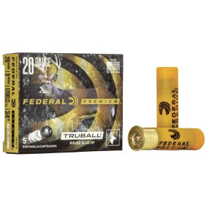 Federal 20ga 3" TruBall Rifled Slug Ammo 5rds PB209 RS