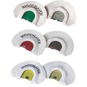 WoodHaven WH069 Small Frame Turkey Call 3-Pack, Mini Red/Yellow/Green