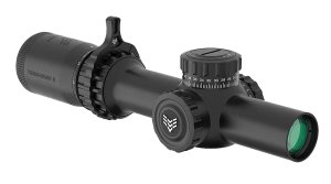Swampfox Optics THK14241RB Tomahawk II Black 1-4x24mm 30mm Tube BDC Red...