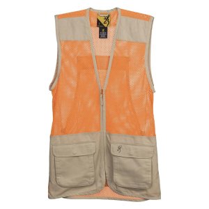 Browning 3051030203 Upland Dove Hunting Vest Blaze L, Mesh, Cotton/Poly