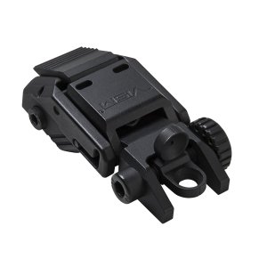 NcSTAR Vism Pro Series AR Flip-Up Rear Sight Black Adjustable