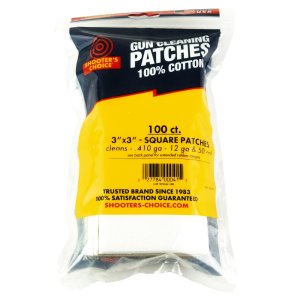Otis Technology Shooters Choice 3" Square Cotton Cleaning Patches 100 Pack