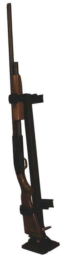 Rugged Gear 10083 Floor Mount Gun Rack, 2 Rifle/Shotgun, Black Metal