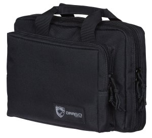 Drago Gear DPC BL Double Pistol Case Black Tactical