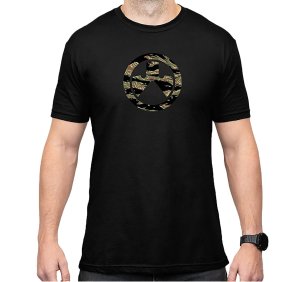 Magpul MAG1292-001-L Tiger Stripe Icon Black Short Sleeve L